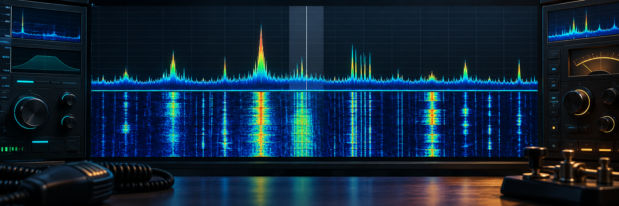 SDR spectrum waterfall placeholder